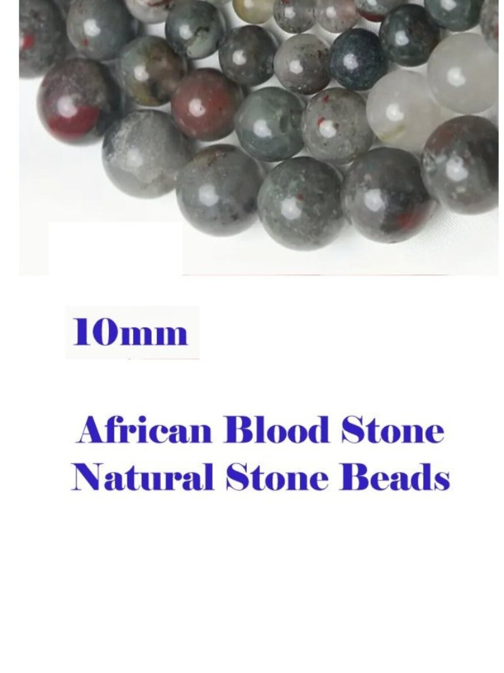 African Blood Stone Natural Stone Beads